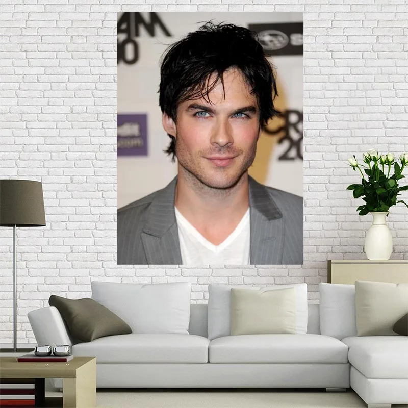 Лидер продаж, Иан Сомерхолдер на заказ, постер для рисования на холсте, домашний декор, тканевый настенный постер для гостиной 
Лидер продаж, Иан Сомерхолдер на заказ, постер для рисования на холсте, домашний декор, тканевый настенный постер для гостиной