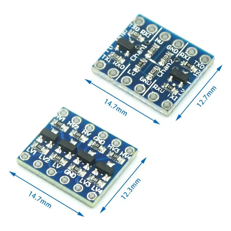 10 шт./лот 5в 3в IIC UART SPI четырехканальный модуль преобразователя уровня forArduino через