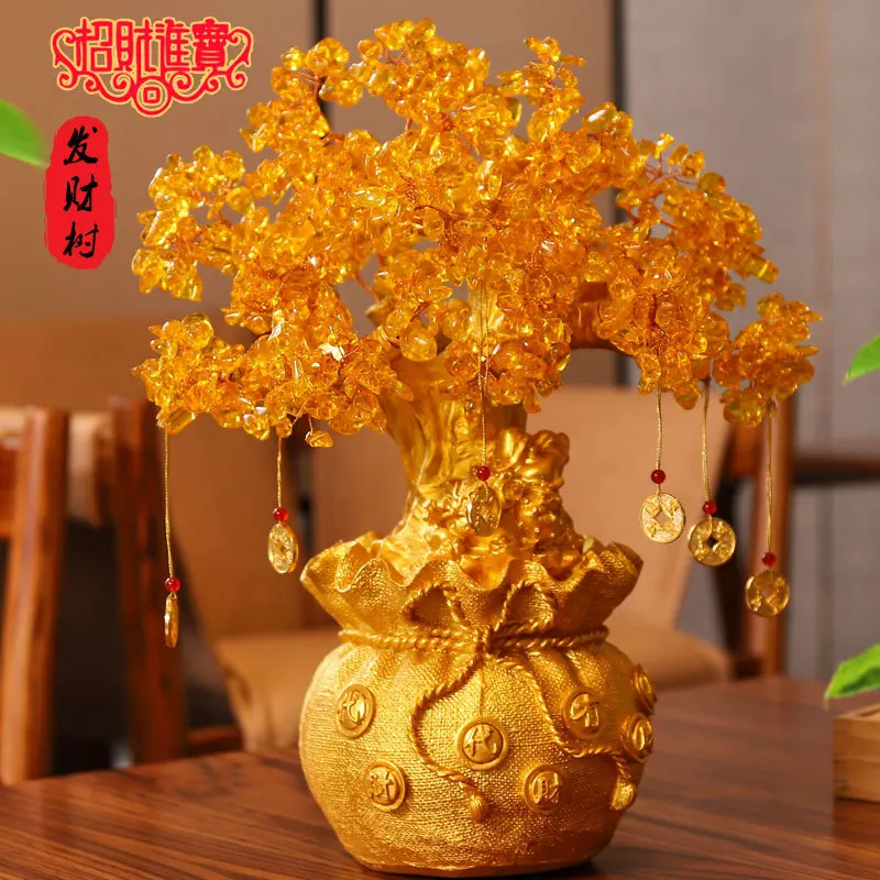 Yellow Crystal Fortune Tree Figurines Craft Christmas's Day Gift Wine Cabinet Office Home Decor Table Ornament
Yellow Crystal Fortune Tree Figurines Craft Christmas's Day Gift Wine Cabinet Office Home Decor Table Ornament