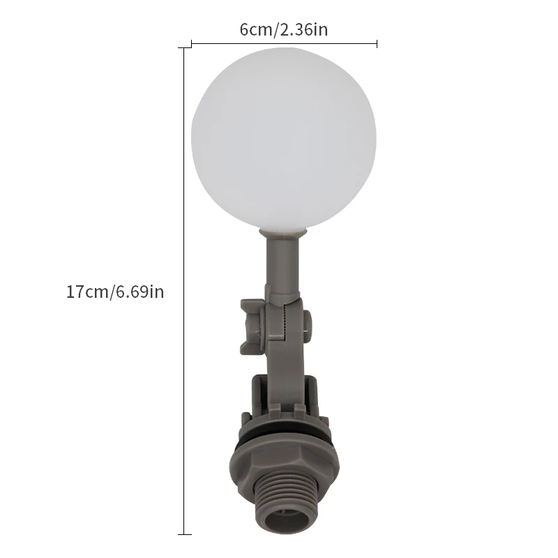 Gray cow water bowl ball float Plastic Adjustable Auto Fill Float Ball Valve Water Control Switch For Tower Tank | Дом и сад