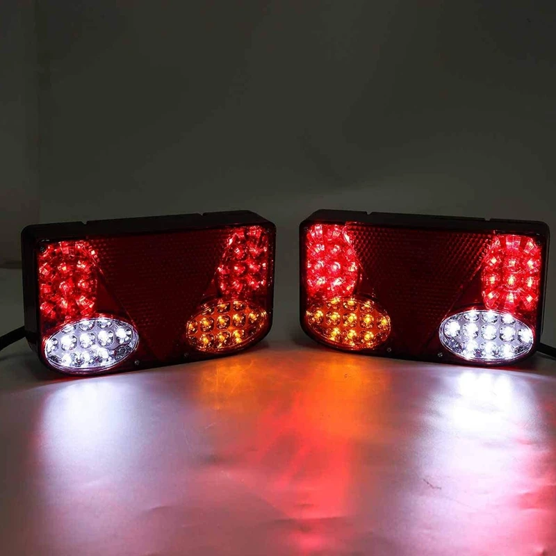 2Pcs 12V LED Tail Light, Rear Brake Signal Light, Suitable for Car Truck Truck Trailer
2Pcs 12V LED Tail Light, Rear Brake Signal Light, Suitable for Car Truck Truck Trailer