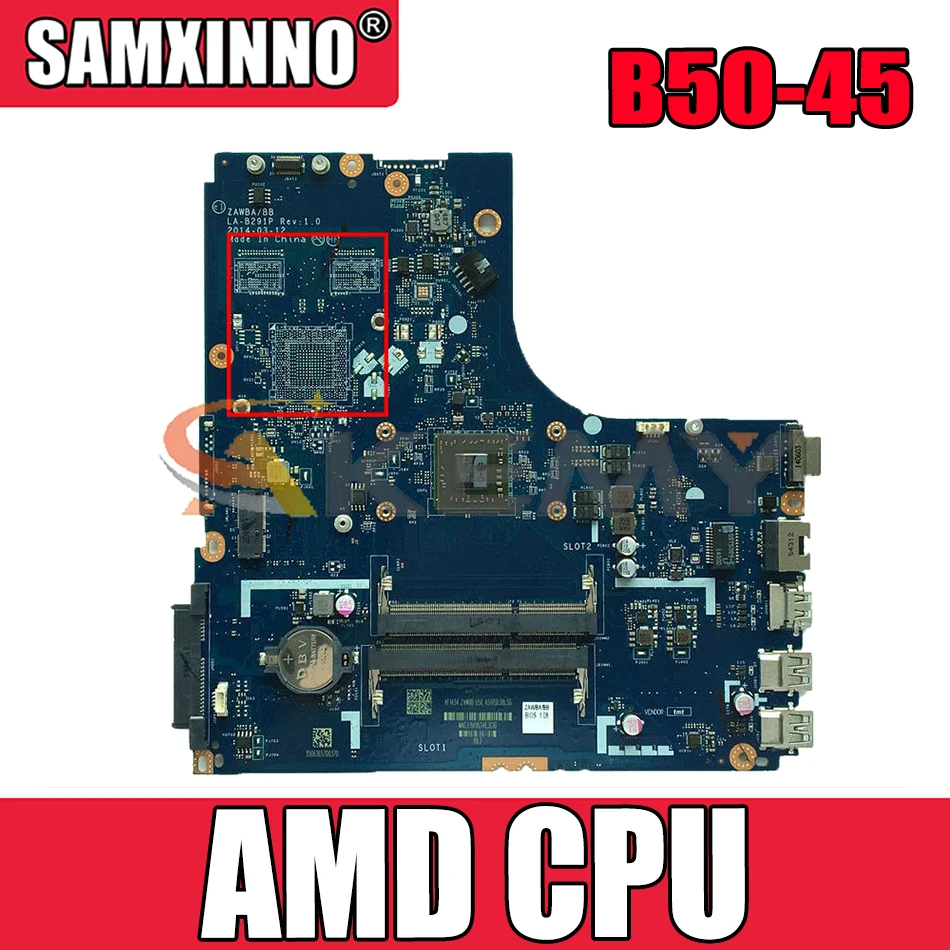 Akemy LA-B291P материнская плата для ноутбука Lenovo B50-45 N50-45 ноутбук AMD процессор 100% тест