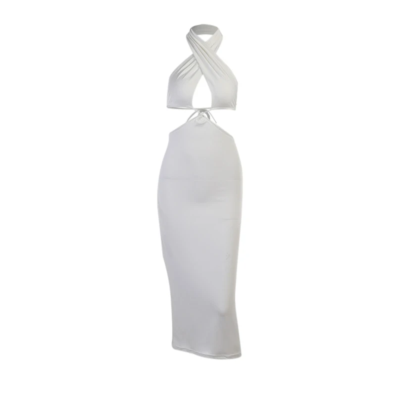 Hirigin 2021 Solid Color Halter Neck Backless Dress Formal Dress Fashionable Sexy Clothes Women Close-fitting Hollow Out Dress
Hirigin 2021 Solid Color Halter Neck Backless Dress Formal Dress Fashionable Sexy Clothes Women Close-fitting Hollow Out Dress