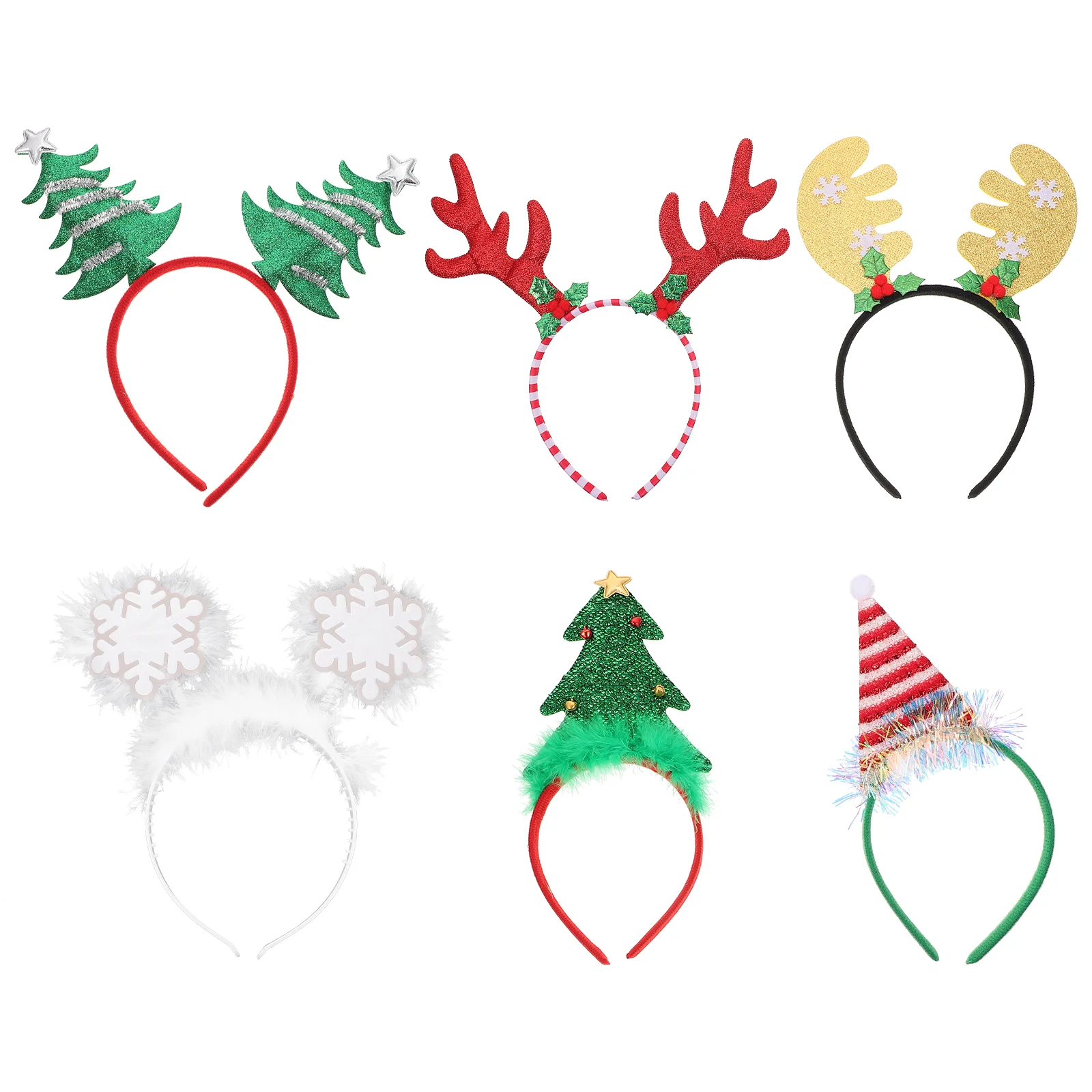 6 шт., новогодние украшения для волос
6 шт., новогодние украшения для волос