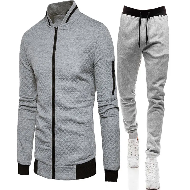 2021 Men's Casual Suit Spring and Autumn New Brand Jogging Sportswear Zipper Hoodie + Pants 2 PC Suit Men's Sportswear Sports Su
2021 Men's Casual Suit Spring and Autumn New Brand Jogging Sportswear Zipper Hoodie + Pants 2 PC Suit Men's Sportswear Sports Su