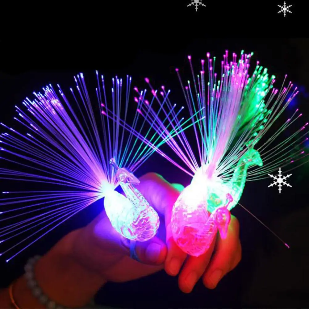 Led Peacock Finger Light Up LED Luminous Ring Lamp Festival Party Prop Children Toy For Party Supplies Gift
Led Peacock Finger Light Up LED Luminous Ring Lamp Festival Party Prop Children Toy For Party Supplies Gift