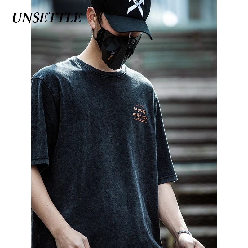 UNSETTLE 2020SS Футболка Harajuku летняя Мужская/Женская Базовая хип хоп футболка с