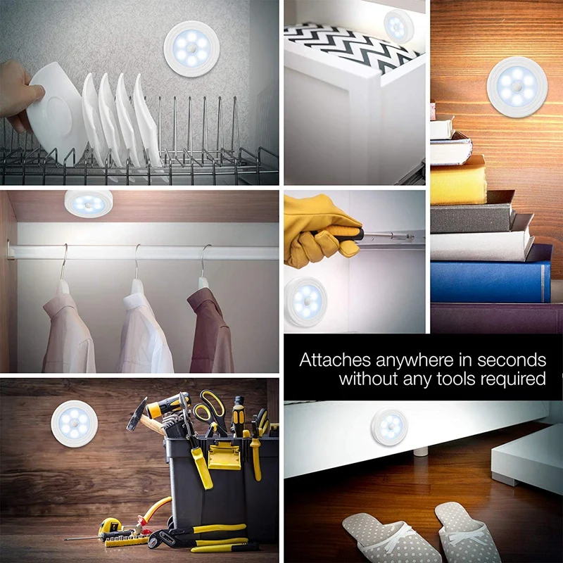 Sensor Light, Closet Wall Light, Stick Anywhere with No Tools, Battery Powered LED Night Lights, Perfect for Staircase, Hallway,
Sensor Light, Closet Wall Light, Stick Anywhere with No Tools, Battery Powered LED Night Lights, Perfect for Staircase, Hallway,