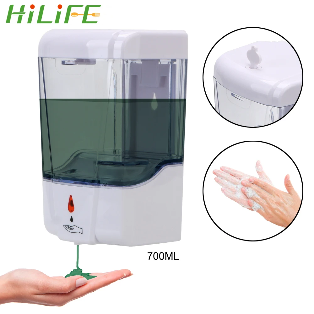 HILIFE для кухонной ванной комнаты, без касания, дозатор для лосьона, бесконтактная жидкость 700 мл, автоматический ИК-датчик, дозатор для мыла, н...
HILIFE для кухонной ванной комнаты, без касания, дозатор для лосьона, бесконтактная жидкость 700 мл, автоматический ИК-датчик, дозатор для мыла, н...