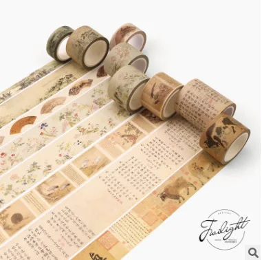 Decorative Antiquity Chinese Calligraphy Poetry Fan Mountains Washi Tape DIY Scrapbooking Sticker Label Adhesive Masking Tape
Decorative Antiquity Chinese Calligraphy Poetry Fan Mountains Washi Tape DIY Scrapbooking Sticker Label Adhesive Masking Tape