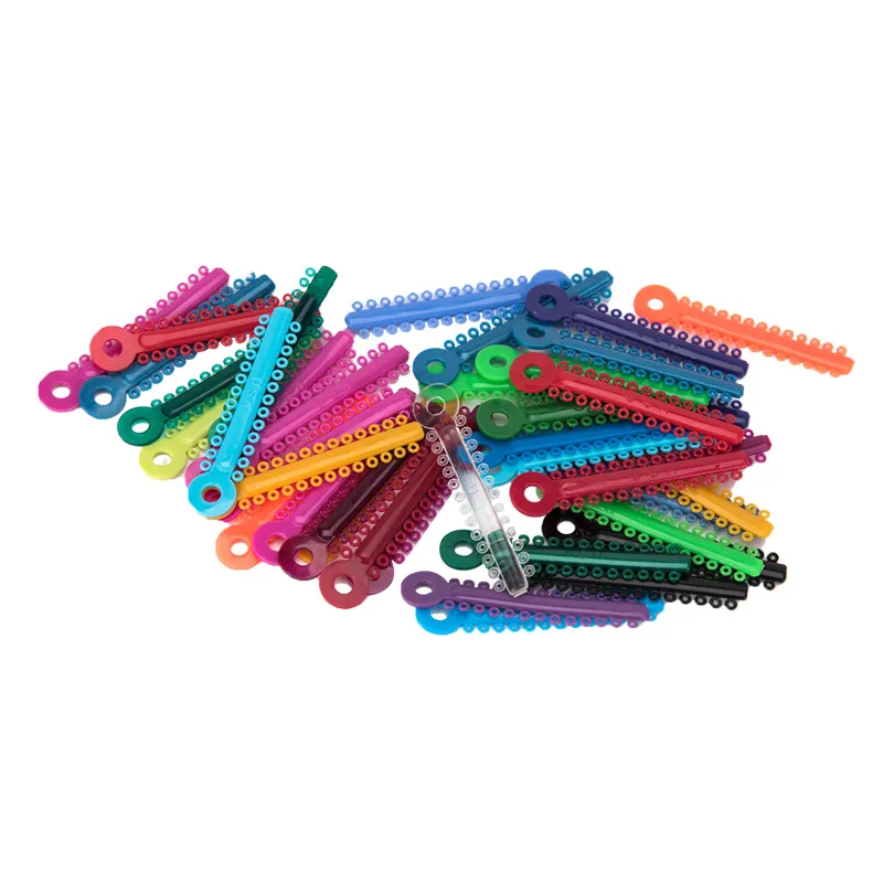 

3bags Dental Orthodontic Ligature Ring Ties Elastomeric Colorful Elastic O-rings Braces Rubber Bands Tools