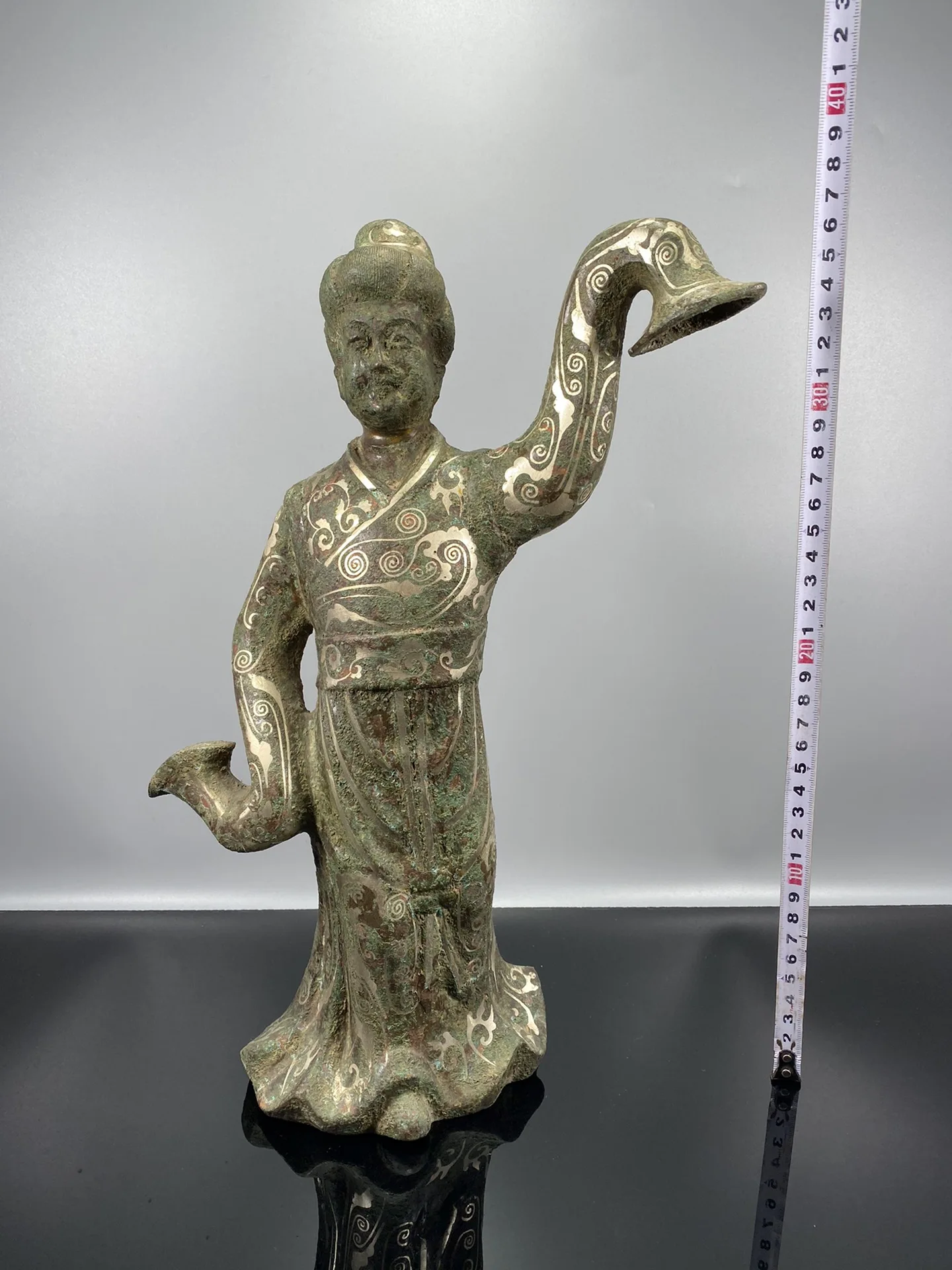 LaoJunLu Wrong Silver Fairy Weighs 1.96 Kg Imitation antique bronze masterpiece collection of solitary Chinese traditional
LaoJunLu Wrong Silver Fairy Weighs 1.96 Kg Imitation antique bronze masterpiece collection of solitary Chinese traditional