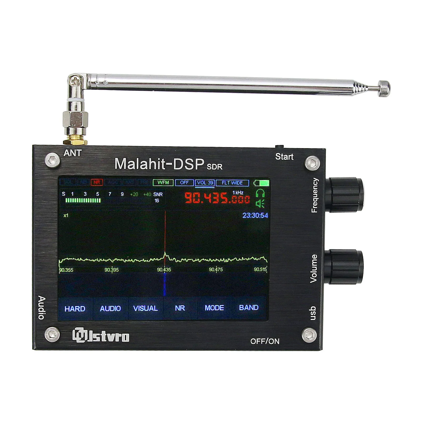 3,5 дюймов 50 кГц-2 ГГц приемник Malahit SDR DSP программное обеспечение радио Зарегистрированная версия радио
3,5 дюймов 50 кГц-2 ГГц приемник Malahit SDR DSP программное обеспечение радио Зарегистрированная версия радио