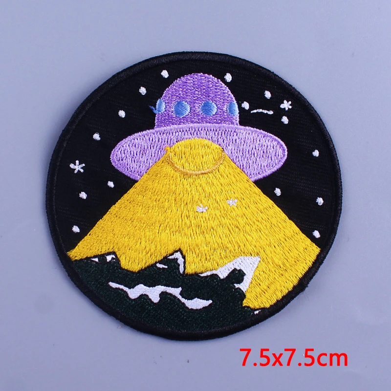 UFO Patches For Clothes DIY Iron On Patch Heat-adhesive Embroideried Patches For Clothing Alien Stickers Badges Jacket Appliques
UFO Patches For Clothes DIY Iron On Patch Heat-adhesive Embroideried Patches For Clothing Alien Stickers Badges Jacket Appliques