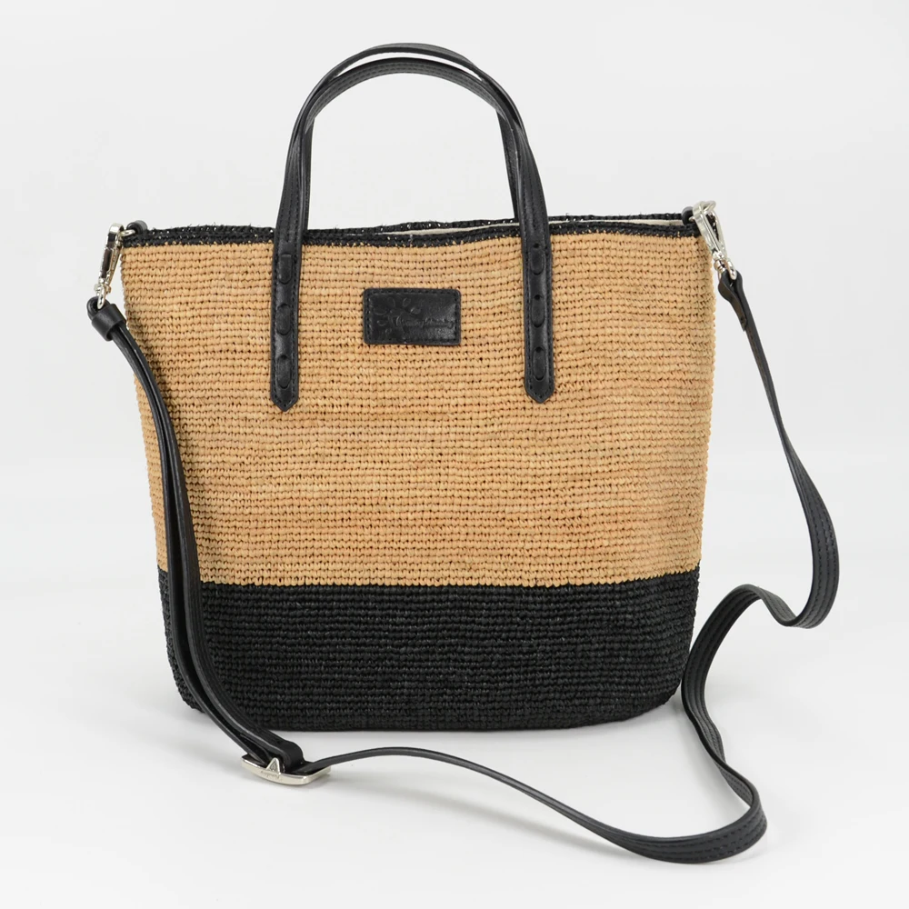 Handmade Woven Crocheted Women Raffia Crossbody Tote Handbag Cotton Lining Beach Bag with Adjustable Leather Straps
Handmade Woven Crocheted Women Raffia Crossbody Tote Handbag Cotton Lining Beach Bag with Adjustable Leather Straps