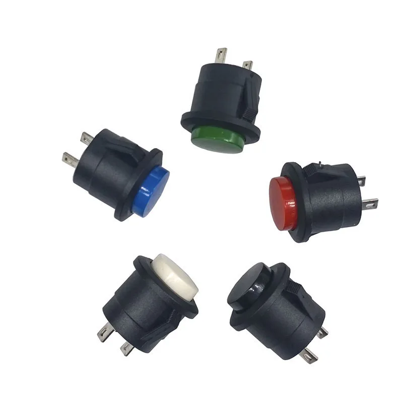 

5 pcs/lot R13-507K Buckle Lockless 16mm 250V 3A Push Button Switch Metal Tactile Self-Reset Micro Interruptor Bouton Poussoir