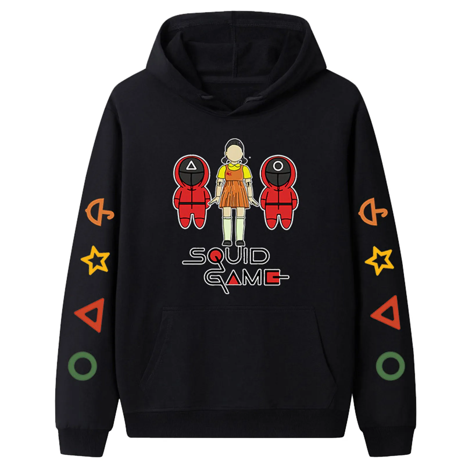 Suitable Hooded Squid Game Hoodies Sweatshirts Men Women Autumn Pullovers Harajuku Long Sleeve Black Unisex HIp Hop Streetwear
Suitable Hooded Squid Game Hoodies Sweatshirts Men Women Autumn Pullovers Harajuku Long Sleeve Black Unisex HIp Hop Streetwear