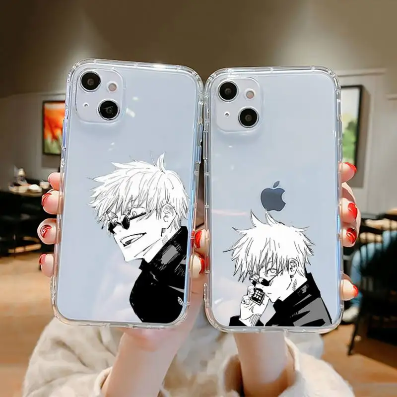 Anime Jujutsu Kaisen Gojo Satoru Phone Case Transparent soft For iphone 12 11 13 7 8 6 s plus x xs xr pro max mini
Anime Jujutsu Kaisen Gojo Satoru Phone Case Transparent soft For iphone 12 11 13 7 8 6 s plus x xs xr pro max mini