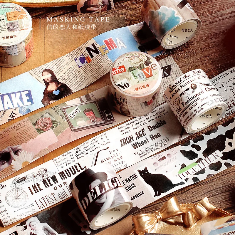 1 Roll Retro Washi Tape Set Vintage Masking Tape for DIY Craft Planners Scrapbooking Decoration Stickers Journal
1 Roll Retro Washi Tape Set Vintage Masking Tape for DIY Craft Planners Scrapbooking Decoration Stickers Journal