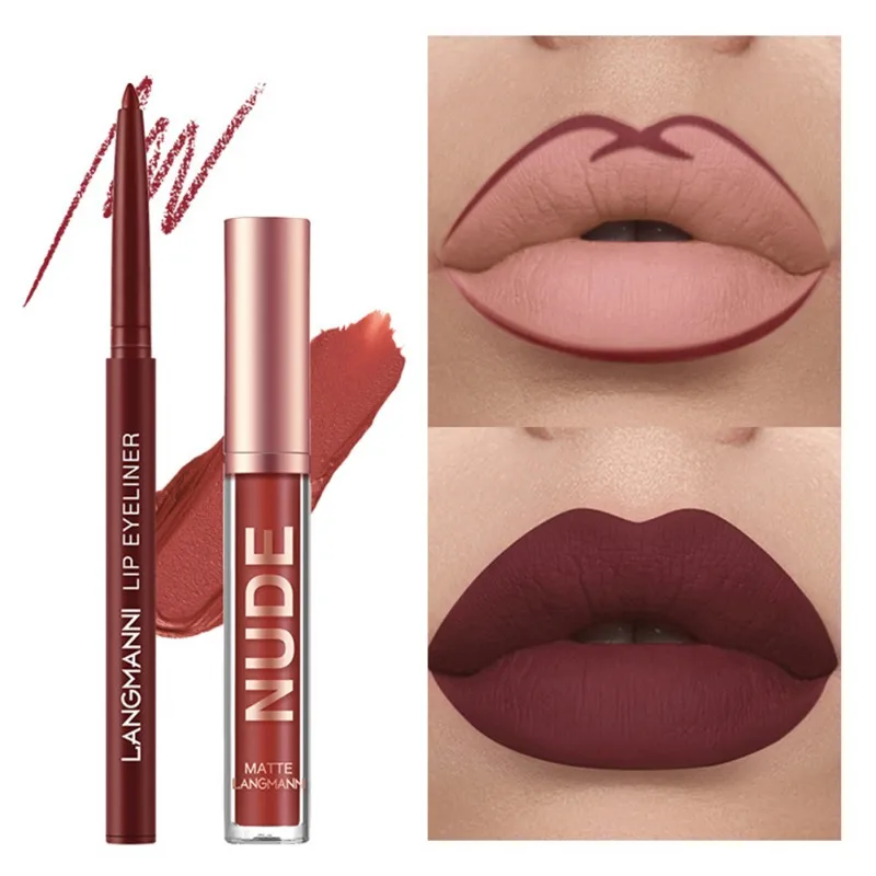 Waterproof 6 Colors Matte Nude Liquid Lip Sticks + 6 Matching Smooth Lip Liner Long Lasting Lips Color Gloss Make Up Gift Set
Waterproof 6 Colors Matte Nude Liquid Lip Sticks + 6 Matching Smooth Lip Liner Long Lasting Lips Color Gloss Make Up Gift Set