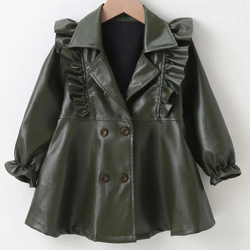 Fashion baby girl spring autumn pu leather princess jacket kids puff sleeve double breasted outwear
Fashion baby girl spring autumn pu leather princess jacket kids puff sleeve double breasted outwear