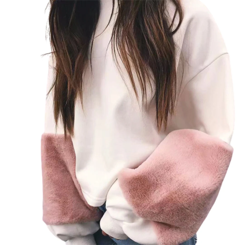 Short Hoodies Women Baggy Crewneck Lantern Long Sleeve Hoodie Cute Pullover New Round Neck Sweatshirt Sexy Spliced Plush Hoodie
Short Hoodies Women Baggy Crewneck Lantern Long Sleeve Hoodie Cute Pullover New Round Neck Sweatshirt Sexy Spliced Plush Hoodie