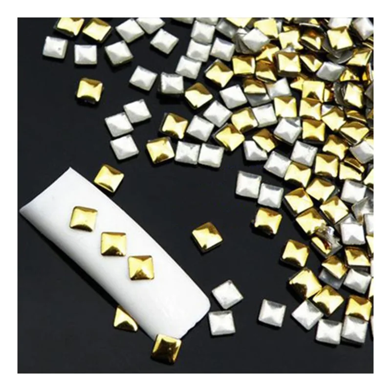Alloy Rhinestone Bow Tie Nail Art Slices DIY Decorations Silver+Gold | Красота и здоровье
