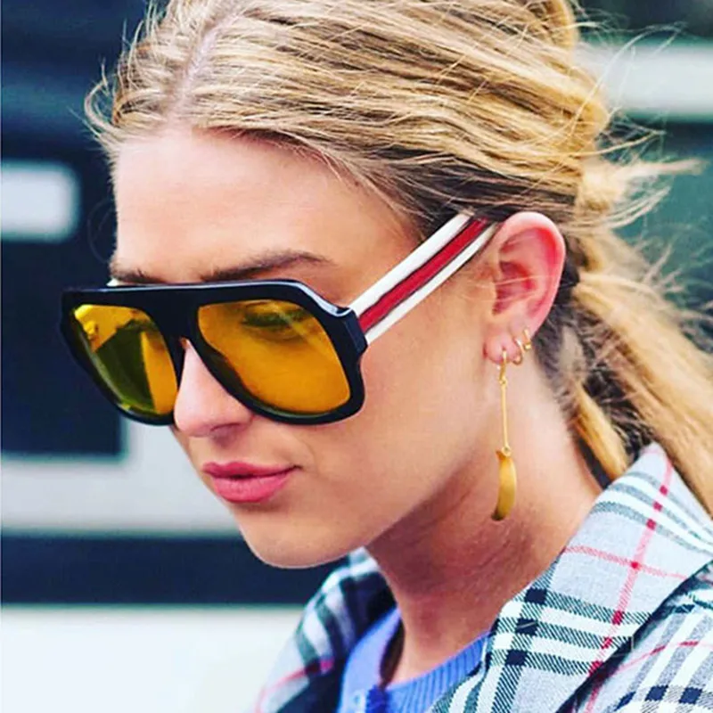 New Square Oversized Sunglasses Women Men Fashion Sun Glasses Lady Brand Designer Vintage Black Yellow Shades UV400
New Square Oversized Sunglasses Women Men Fashion Sun Glasses Lady Brand Designer Vintage Black Yellow Shades UV400