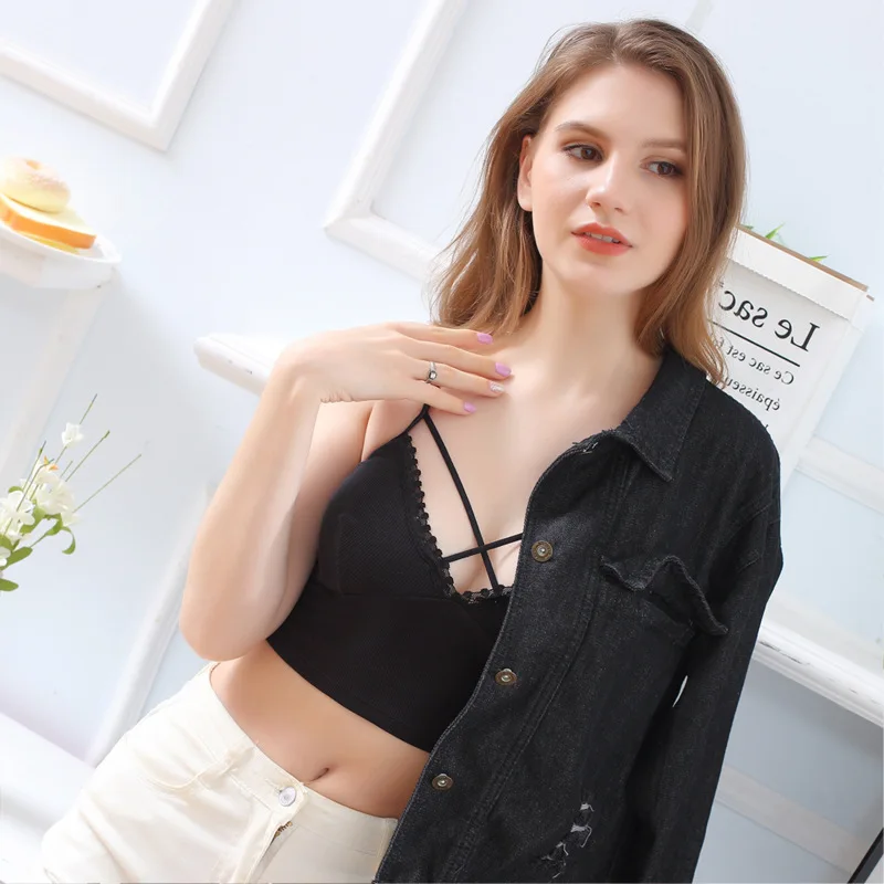 Open Back Tank Top Brassiere Comfortable Cotton Seamless Bra For Women Wirefree Underwear Sexy Backless Bralette V Neck Cami Bra
Open Back Tank Top Brassiere Comfortable Cotton Seamless Bra For Women Wirefree Underwear Sexy Backless Bralette V Neck Cami Bra