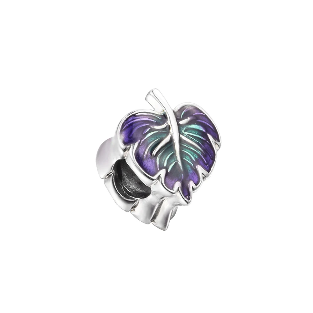CKK Purple&Green Leaf Charms 925 Original Fit European Bracelets Sterling Silver Beads for Jewelry Making Women DIY
CKK Purple&Green Leaf Charms 925 Original Fit European Bracelets Sterling Silver Beads for Jewelry Making Women DIY