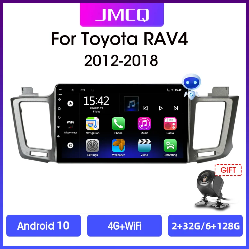 JMCQ Android 10 Car Radio Multimidia Video Player Navigation GPS Stereo For Toyota RAV4 RAV 4 2012-2018 2din Head Unit Carplay
JMCQ Android 10 Car Radio Multimidia Video Player Navigation GPS Stereo For Toyota RAV4 RAV 4 2012-2018 2din Head Unit Carplay