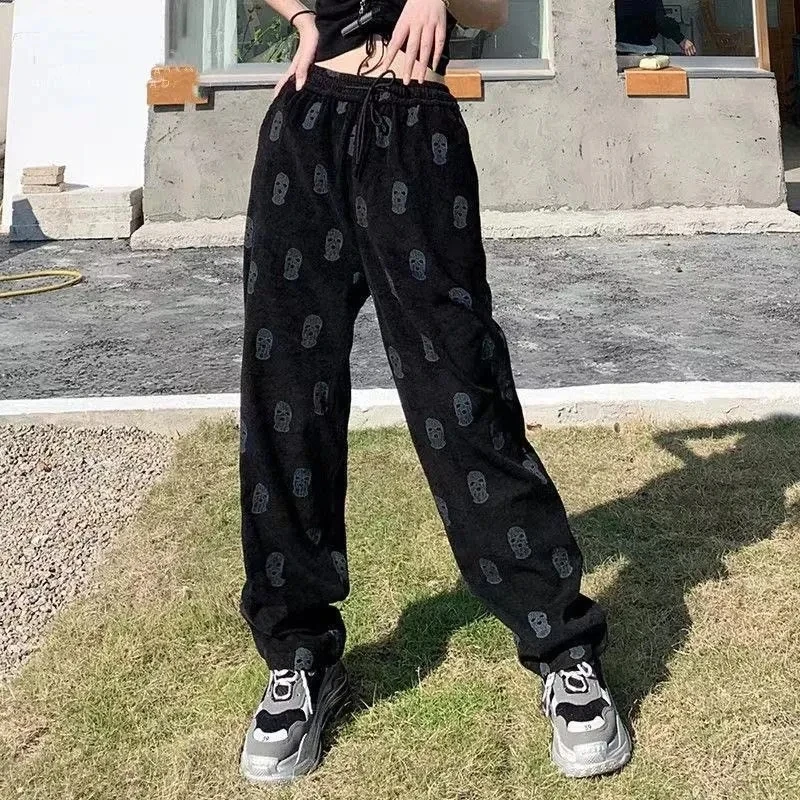 Spring Autumn Pants New Women Casual Straight Pants Floor-length Trousers Female Drawstring Loose Knitted Wide Leg Pants
Spring Autumn Pants New Women Casual Straight Pants Floor-length Trousers Female Drawstring Loose Knitted Wide Leg Pants