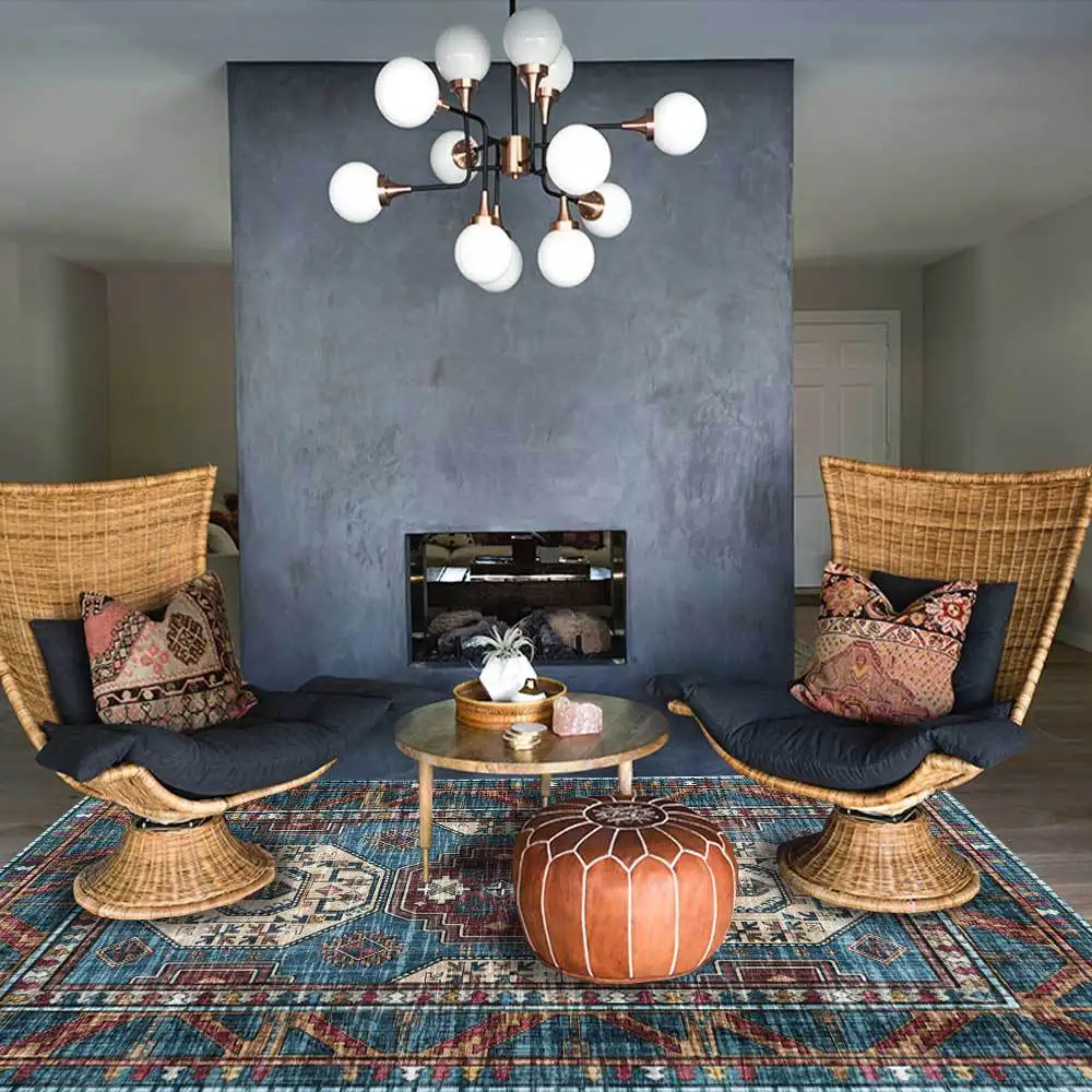 Fashion Persian Ethnic Style Mediterranean Geometric Blue Living Room Bedroom Bedside Carpet Floor Mat Tapetes De Sala Tapis
Fashion Persian Ethnic Style Mediterranean Geometric Blue Living Room Bedroom Bedside Carpet Floor Mat Tapetes De Sala Tapis