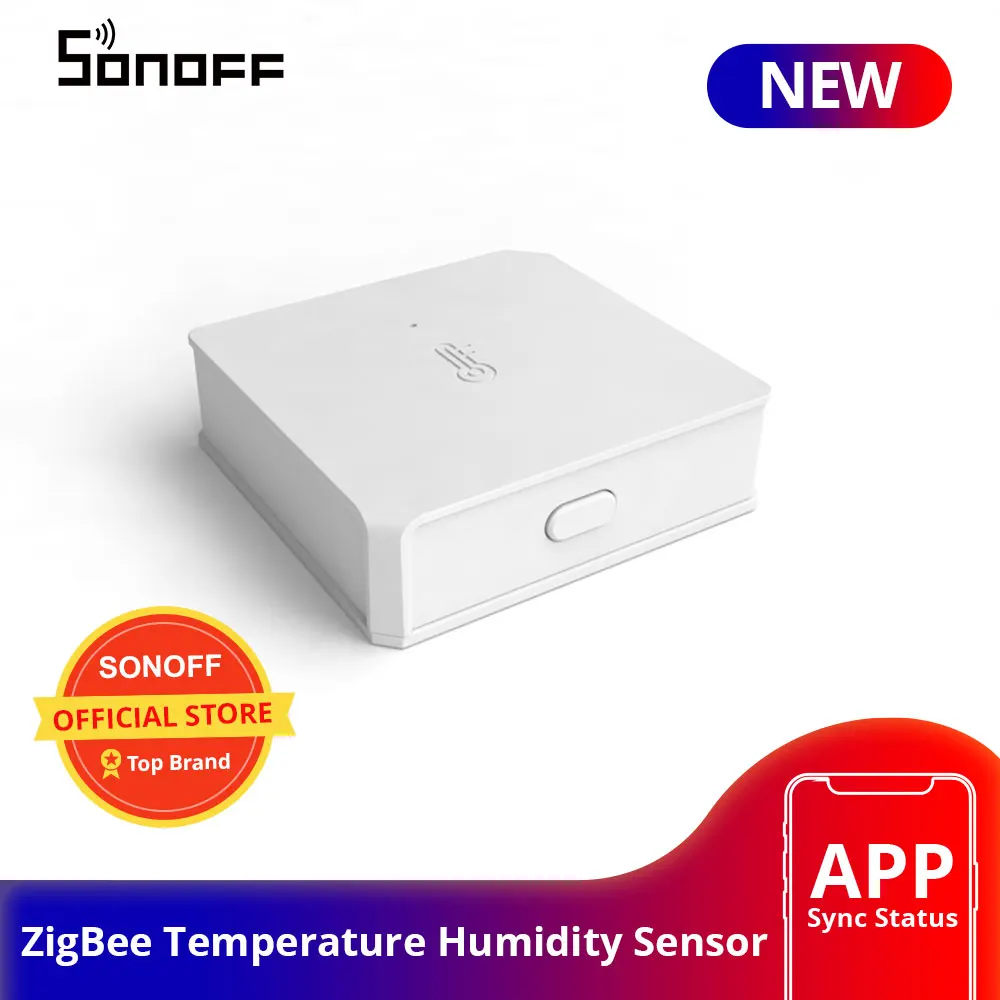 Датчик температуры и влажности SONOFF SNZB-02 синхронизация данных в реальном времени