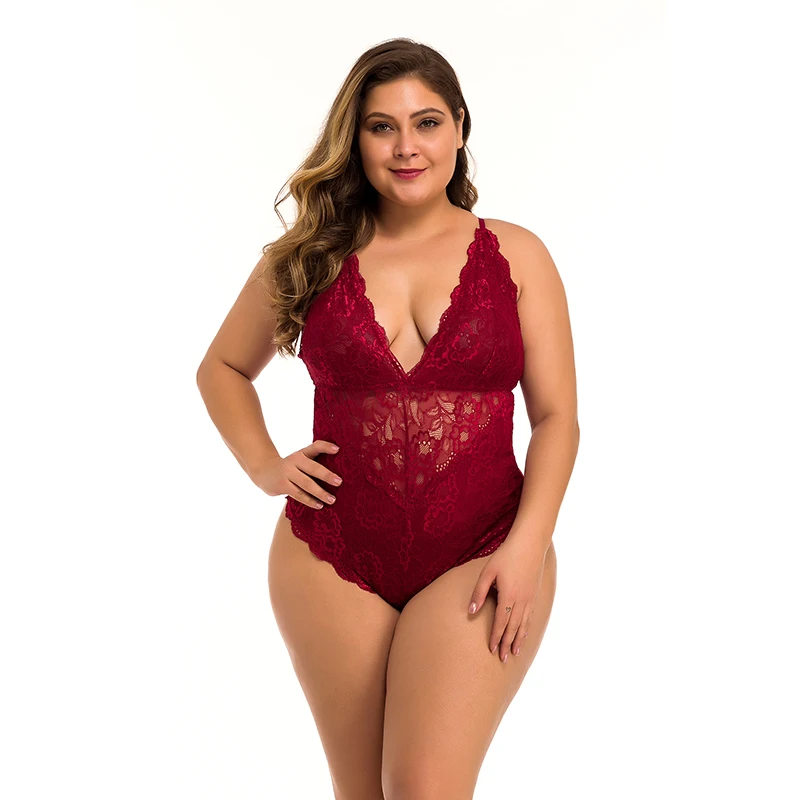 Women Plus Size Lace Bodysuit Teddy Lingerie One Piece Babydoll Clubwear 1XL-4XL
Women Plus Size Lace Bodysuit Teddy Lingerie One Piece Babydoll Clubwear 1XL-4XL