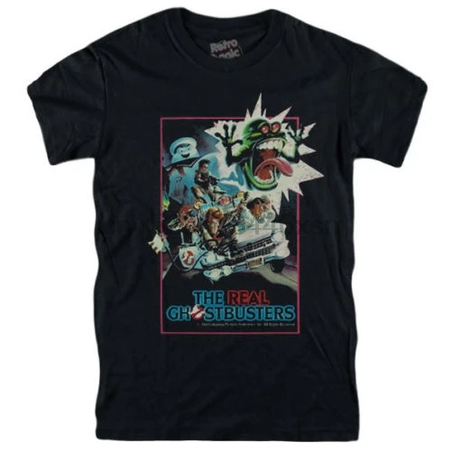 Футболка с настоящим привидением 80 героями мультфильмов Slimer Stay Puft Eagon Rey Ecto