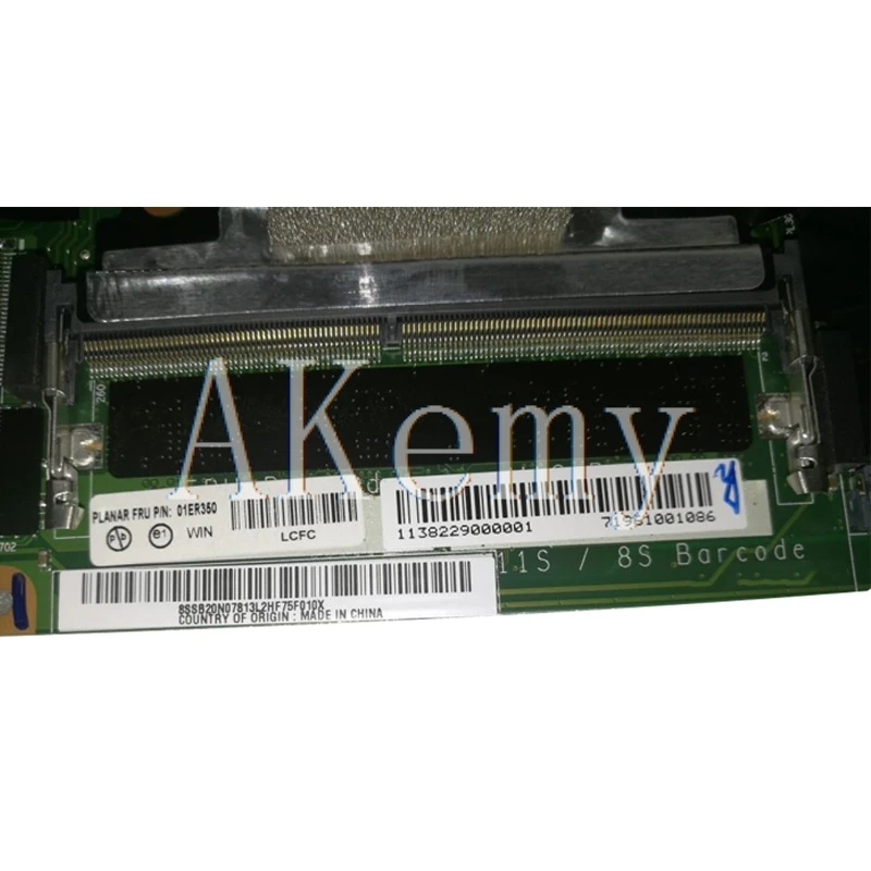 Akemy Laptop motherboard For Lenovo Thinkpad T470S original mainboard 4GB-RAM I5-7200U
Akemy Laptop motherboard For Lenovo Thinkpad T470S original mainboard 4GB-RAM I5-7200U