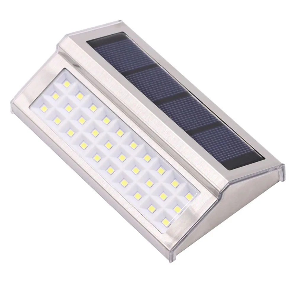 Ultra Bright 30LED Solar Lamp Auto On Off Garden Security Lamp Stainless Steel Stair Light IP65 Villa Courtyard Landscrape Lamp
Ultra Bright 30LED Solar Lamp Auto On Off Garden Security Lamp Stainless Steel Stair Light IP65 Villa Courtyard Landscrape Lamp