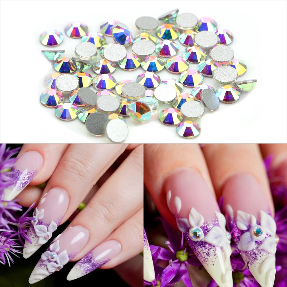 Glitter Crystal AB Rhinestones Non Hot fix FlatBack Strass SS4-SS16 Nail Art Rhinestones Decorations 14 Section
Glitter Crystal AB Rhinestones Non Hot fix FlatBack Strass SS4-SS16 Nail Art Rhinestones Decorations 14 Section
