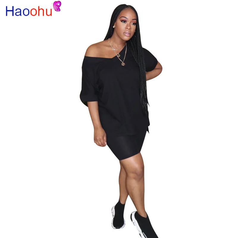 HAOOHU 2020 New Summer Women Two Pieces Set Tracksuits Fitness V-Neck Tops+Shorts Suits Sexy Night Joggers Sporty Outfits
HAOOHU 2020 New Summer Women Two Pieces Set Tracksuits Fitness V-Neck Tops+Shorts Suits Sexy Night Joggers Sporty Outfits