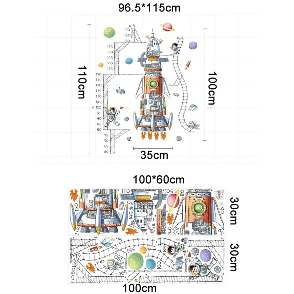 PVC Wall Stickers Space Rocket Height Measure Stickers For Kids Bedroom Nursery DIY Wall Decals Home Office Decoration
PVC Wall Stickers Space Rocket Height Measure Stickers For Kids Bedroom Nursery DIY Wall Decals Home Office Decoration