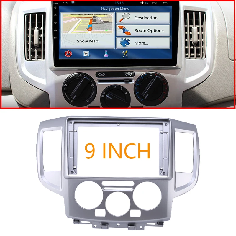 Car Radio Fascia Trim Kit, 9 Inch 2 Din Dash Panel DVD Frame Install Kit for Toyota NV200 2009
Car Radio Fascia Trim Kit, 9 Inch 2 Din Dash Panel DVD Frame Install Kit for Toyota NV200 2009
