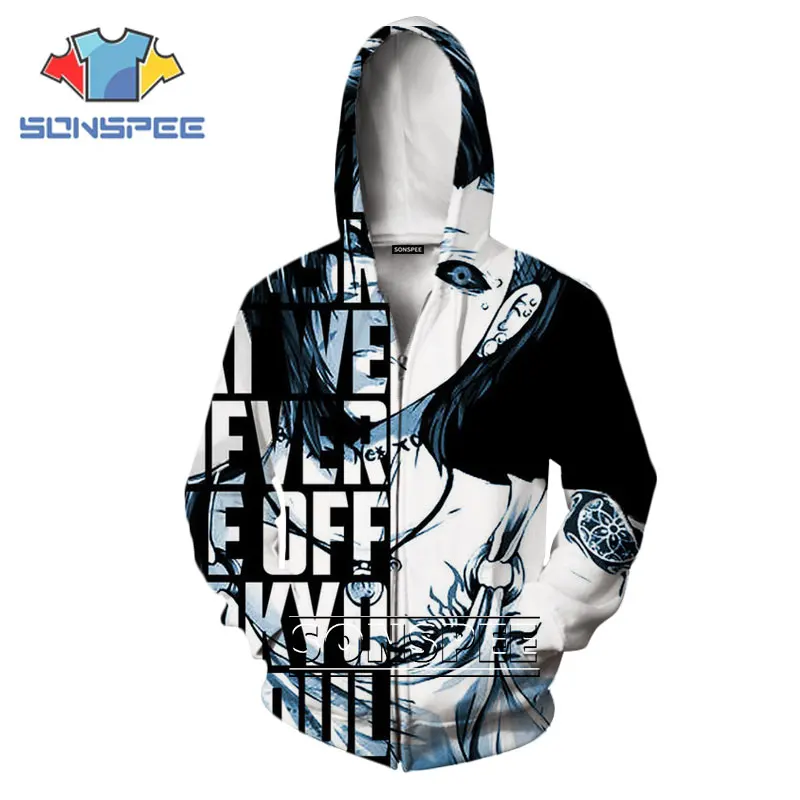 SONSPEE 3D Print Hoodie Rock Men Hip Hop Women Tokyo Ghoul Jacket Streetwear Harajuku Sweatshirt Shirt Zipper Anime Long Sleeve
SONSPEE 3D Print Hoodie Rock Men Hip Hop Women Tokyo Ghoul Jacket Streetwear Harajuku Sweatshirt Shirt Zipper Anime Long Sleeve
