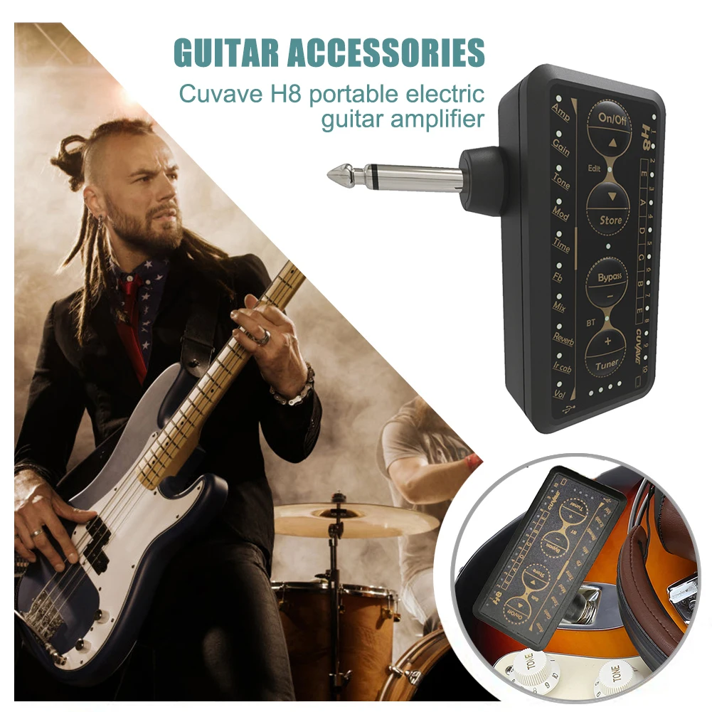Cuvave Portable Guitar Amplifier Mini Headphone Amp Built-in Delay Tuner Phaser Reverb Effect Support IR Cabinet Guitar Plug
Cuvave Portable Guitar Amplifier Mini Headphone Amp Built-in Delay Tuner Phaser Reverb Effect Support IR Cabinet Guitar Plug