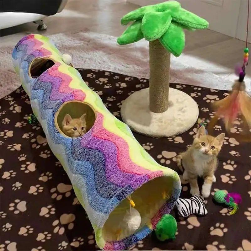 Cat Tunnel Toy Funny Pet 2 Holes Play Tubes Balls Collapsible Crinkle Kitten Toys Puppy Ferrets Rabbit Play Dog Channel Tubes
Cat Tunnel Toy Funny Pet 2 Holes Play Tubes Balls Collapsible Crinkle Kitten Toys Puppy Ferrets Rabbit Play Dog Channel Tubes