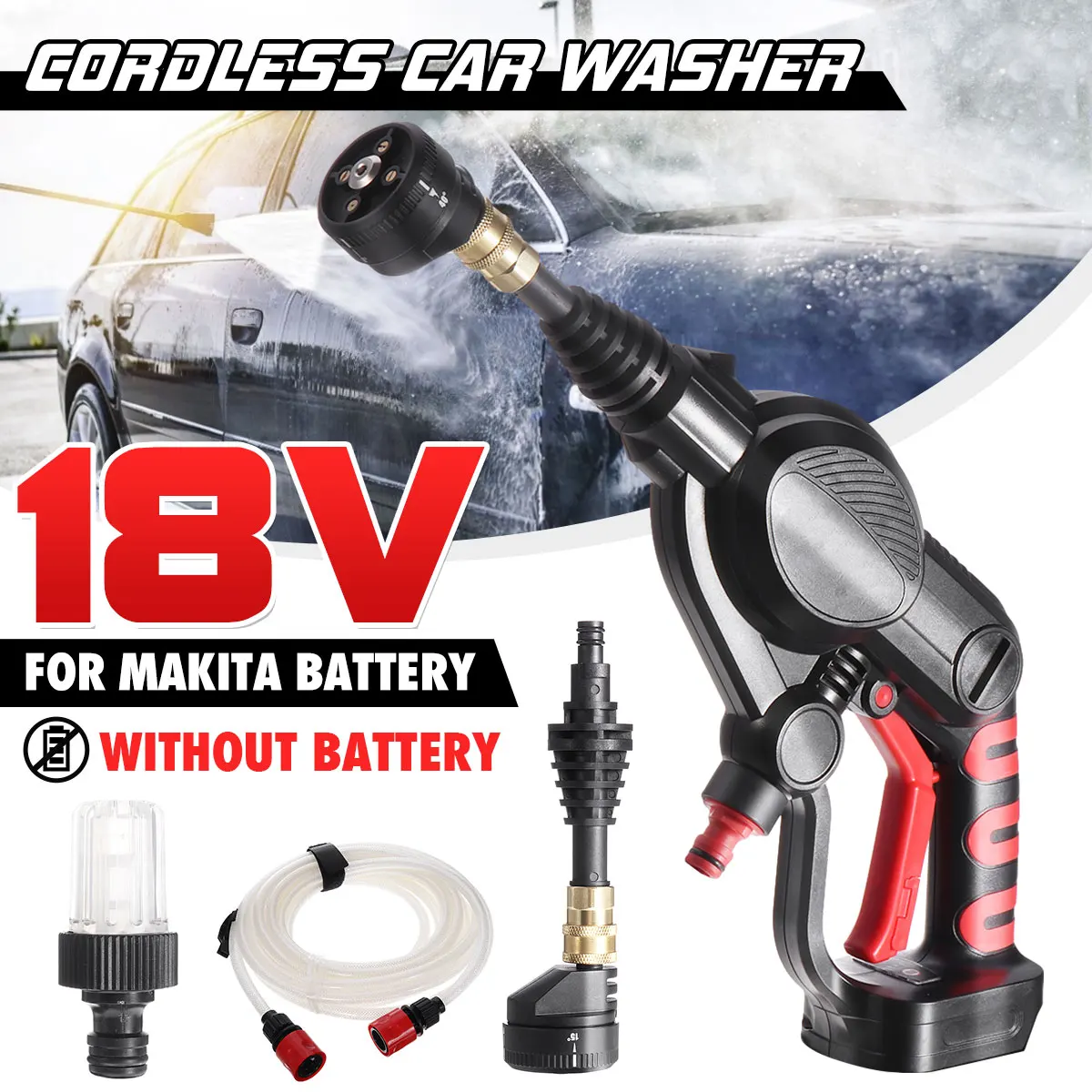 Wireless Car Washer Portable High-pressure Water Gun Car Wash Artifact Window Floor Cleaning Rechargeable Lithium Battery
Wireless Car Washer Portable High-pressure Water Gun Car Wash Artifact Window Floor Cleaning Rechargeable Lithium Battery