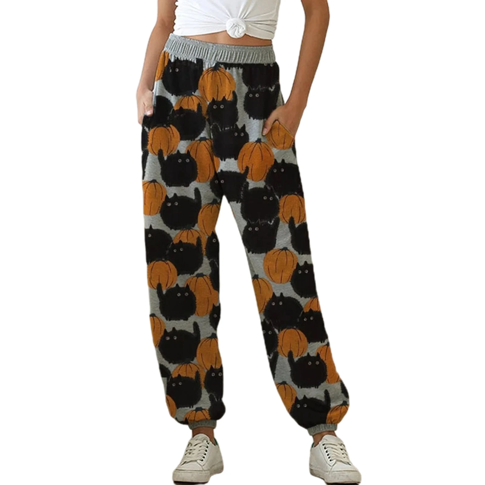 Autumn Women Oversize Casual Loose Pants Ankle Tied High Waist Landscape Print Sports Trousers with Pockets Female Pajamas
Autumn Women Oversize Casual Loose Pants Ankle Tied High Waist Landscape Print Sports Trousers with Pockets Female Pajamas