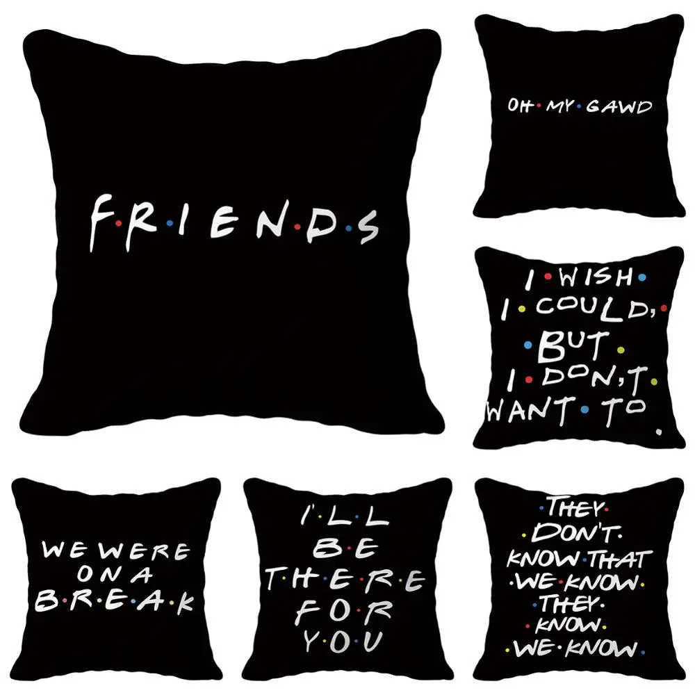 Friends Tv Show Cushion Cover 45X45 Pillow Case For Living room Sofa Home Decor Pillow Covers Decorative Throw PillowCase
Friends Tv Show Cushion Cover 45X45 Pillow Case For Living room Sofa Home Decor Pillow Covers Decorative Throw PillowCase