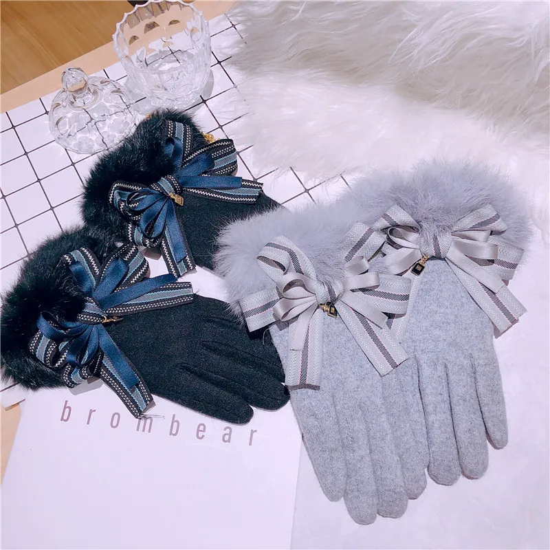 Женские корейские перчатки, двухслойные бархатные женские зимние кашемировые теплые перчатки с бантом из кроличьего меха
Женские корейские перчатки, двухслойные бархатные женские зимние кашемировые теплые перчатки с бантом из кроличьего меха