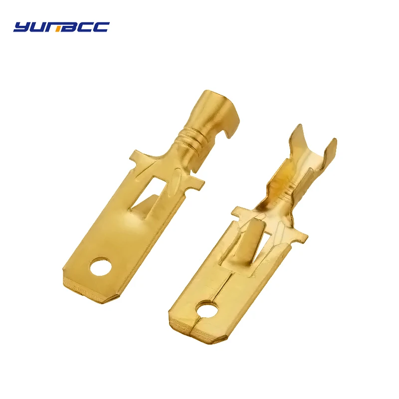 6.3mm Automotive Crimp Terminal Male Spade Connector Brass Auto Splice Wire Terminals DJ611-6.3B
6.3mm Automotive Crimp Terminal Male Spade Connector Brass Auto Splice Wire Terminals DJ611-6.3B